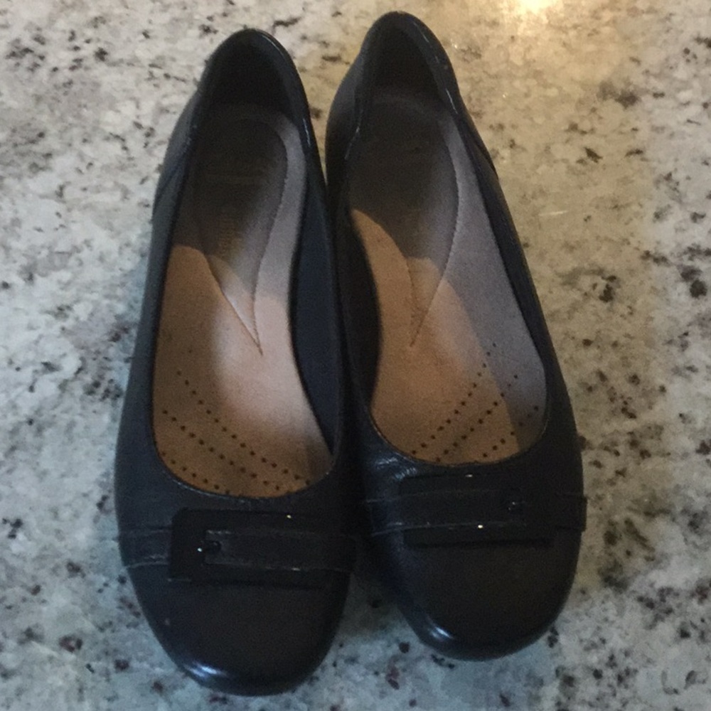 Clark’s Black Soft Cushion Flats